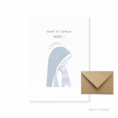 Minty Hours propose des cartes contemplatives, douces et délicates, se prêtant joliment au recueillement d’un coin prière. Elles peuvent aussi prendre part aux compositions décoratives de la maison, accompagner un présent, ou être offerte à part entière en cadeau